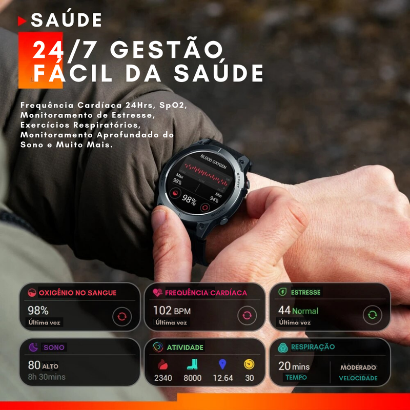 Relógio Inteligente Smartwatch Zeblaze - Stratos 3 Premium