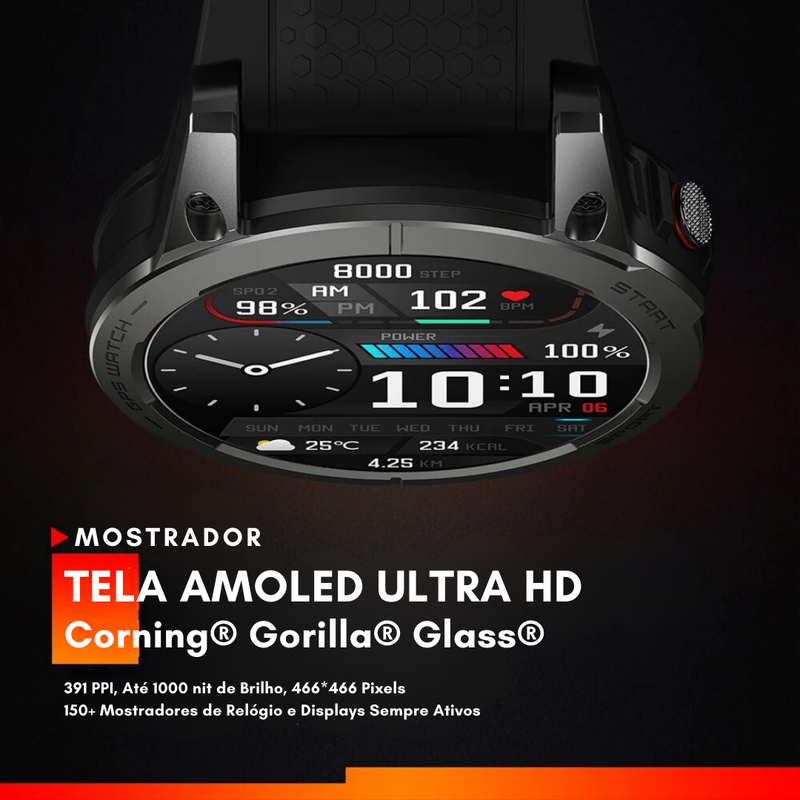 Relógio Inteligente Smartwatch Zeblaze - Stratos 3 Premium