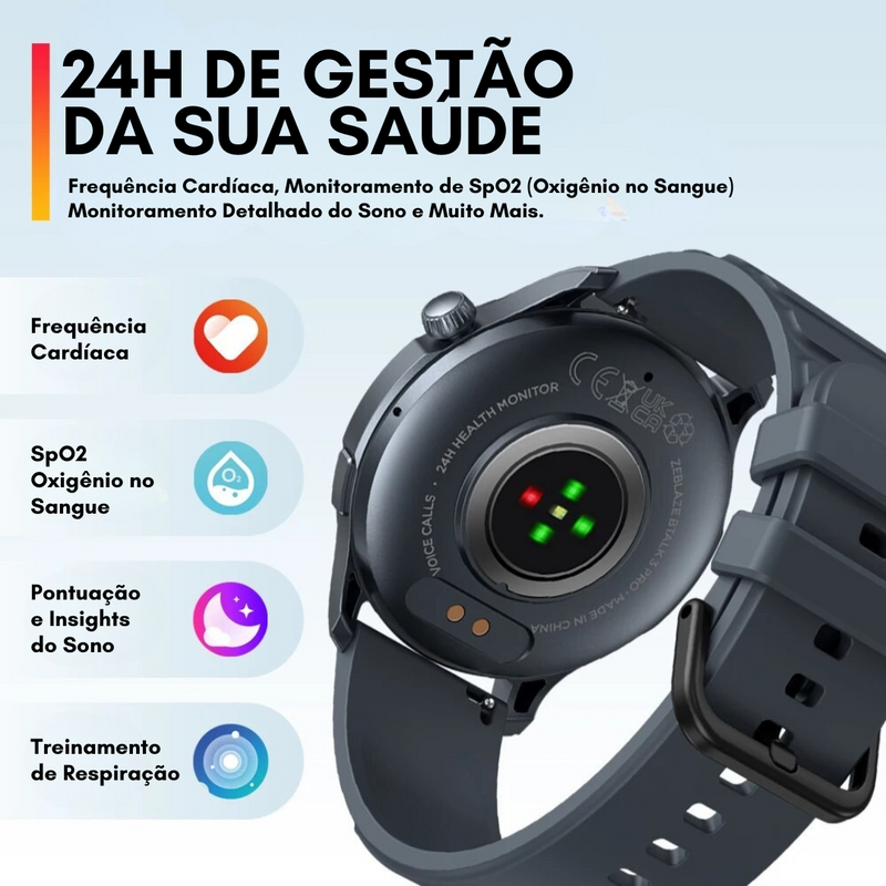 Relógio Inteligente Smartwatch Zeblaze - Btalk 3 PRO