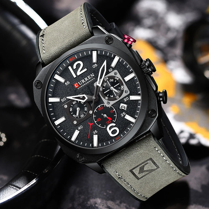 Relógio Masculino de Quartzo Curren - Zephyr Chronograph